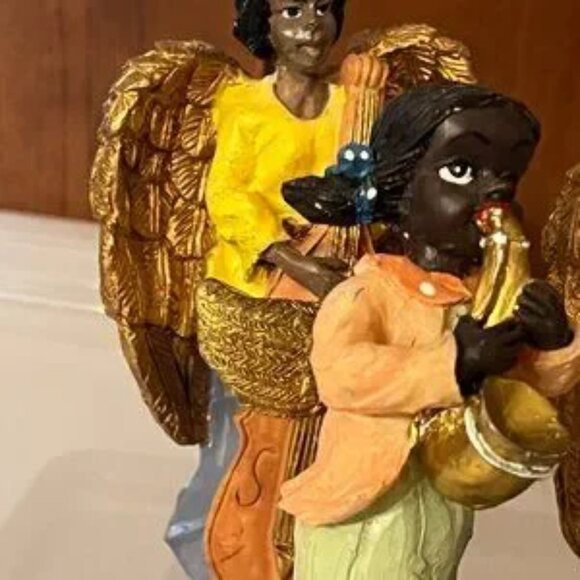 Instrument Playing African-American Vintage Figurines (Set of 6) (c/x) - Picture 12 of 16